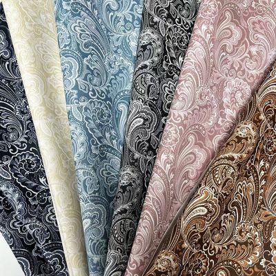 Pvc Floral Printed Film Style Synthetic Artificial Leather For Bag Packaging Notebook Phone Shell Fux Leather Fabric