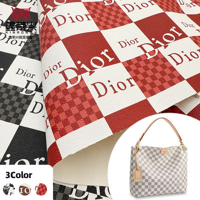 Kain Kulit Sintetis PVC Cetak Tebal 0.8mm untuk Tas & Dompet