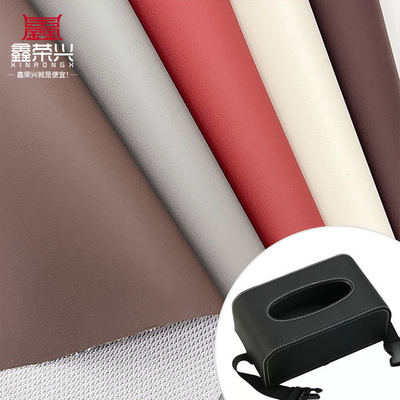 PVC Napa Embossed Faux Leather Tahan Air Tahan Abrasi Lebar 54"