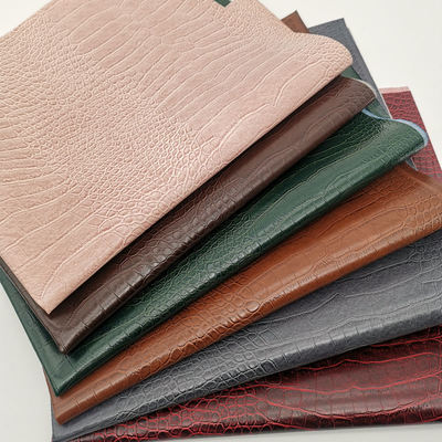 Pvc Crocodile Grain kulit sintetis buatan dompet kotak sepatu Ntoebook Kain kulit palsu