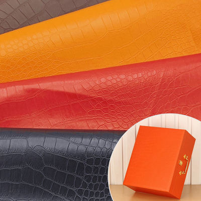 Sarung Dompet Kulit Sintetis Butiran Buaya PVC Sepatu Kain Kulit Notebook