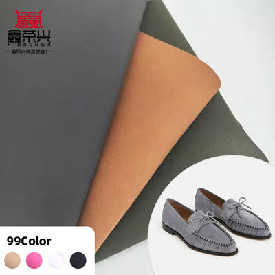 Kulit Sintetis PU Microfiber Imitasi Suede ECO untuk Sepatu, Tas, Sabuk, Sarung Tangan, Kain Kulit Imitasi