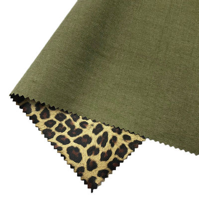 Leopard Print Garment PU Kulit tahan air 0.6mm Ketebalan Disesuaikan