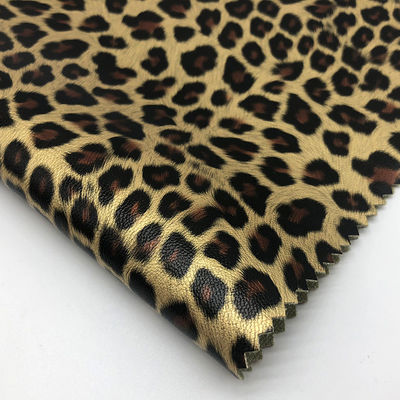 Leopard Print Garment PU Kulit tahan air 0.6mm Ketebalan Disesuaikan