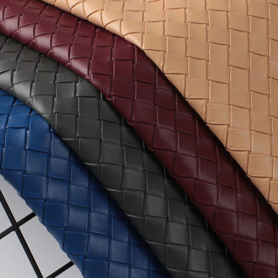 Kantong Tangan Woven yang Lembut dan tahan lama PVC Kain Kulit Palsu