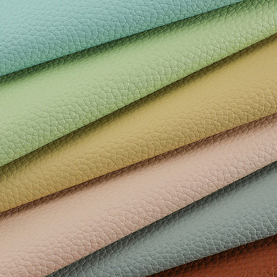 Tas Tangan Sintetis Lychee PU Kulit Sikat Bagian Bawah Ketebalan 1,2mm