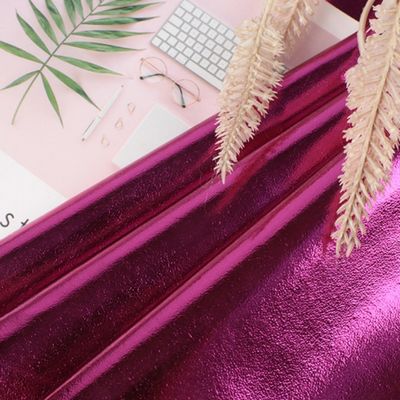 0.5mm Laser Ukiran PU Kulit Eco Friendly Metal Menyinari PU Kulit