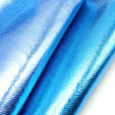 Kotak Pengemasan Kulit Saffiano Cross PVC Metallic Film Kulit Palsu Proyek