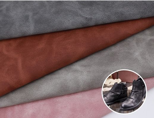 Kualitas tinggi PU Shoe Kulit Palsu Kulit Yangbuck tahan aus