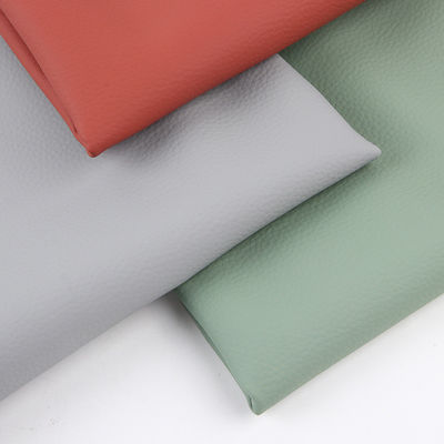 PVC Fux Kulit Tapel Kain Lychee PVC Sofa Kulit tahan goresan
