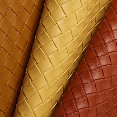 Kantong Tangan Woven yang Lembut dan tahan lama PVC Kain Kulit Palsu