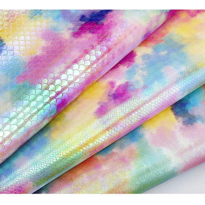 Serbaguna Laser Ukiran PU Kulit tahan air PU Kulit Palsu Berwarna