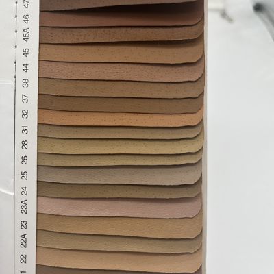 0.5mm Bernafas Polyurethane PU Kulit Untuk Sepatu Pinhole Kulit Babi Pola