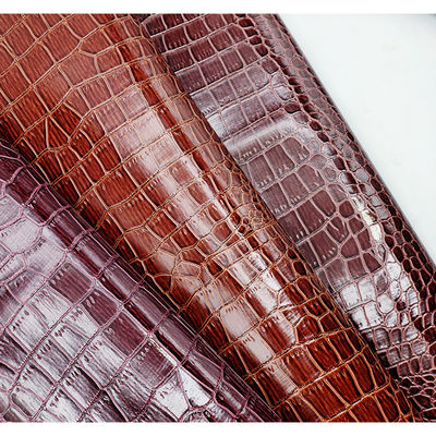 Kotak Kemasan Kulit Buaya Glossy Kulit Buaya yang Diukir