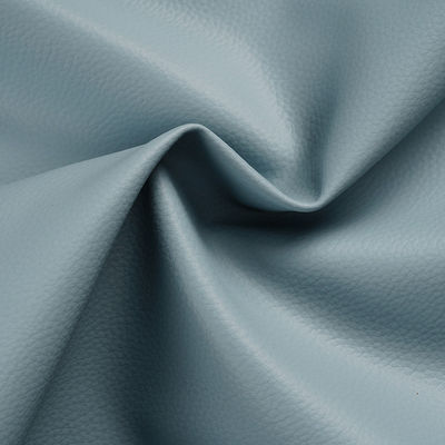 Litchi Grain Silikon Kulit Palsu Untuk Perabot Sofa Disesuaikan