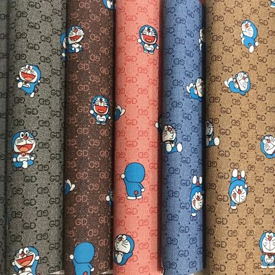 Cetak Kartun GD Surat Jingle Cat PVC Tas Kulit Palsu Kasus Telepon Paket Kotak Kain Kulit