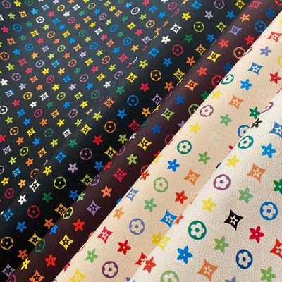 PVC sintetis bahan kulit palsu anti fouling Pentagon dicetak