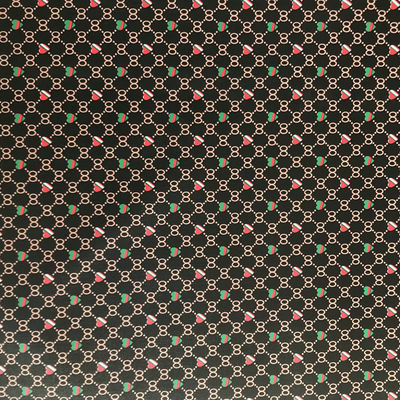 Cetak Bentuk Jantung Nomor 8 PVC Tas Kulit Palsu Dompet Dompet Telpon Kasus Paket Kotak Kain Kulit