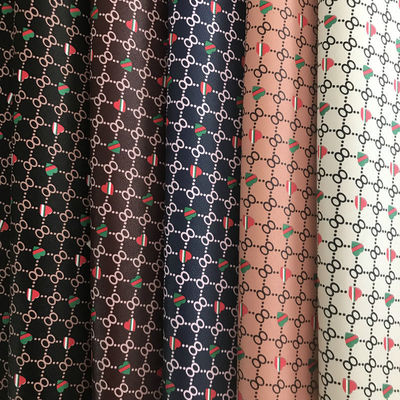 Cetak Bentuk Jantung Nomor 8 PVC Tas Kulit Palsu Dompet Dompet Telpon Kasus Paket Kotak Kain Kulit