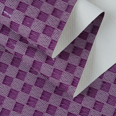 PVC Kain Kulit Sintetis Tas Chessboard Custom Kulit Palsu