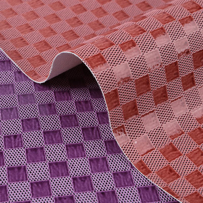 PVC Kain Kulit Sintetis Tas Chessboard Custom Kulit Palsu