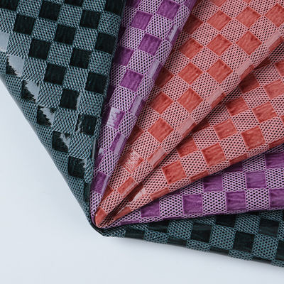 PVC Kain Kulit Sintetis Tas Chessboard Custom Kulit Palsu