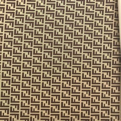 Cetak Double F Letter PVC Tas Kulit Palsu Dompet Dompet Kasus Telepon Paket Kado Kotak Kain Kulit