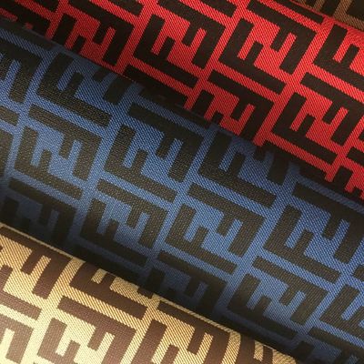 Cetak Double F Letter PVC Tas Kulit Palsu Dompet Dompet Kasus Telepon Paket Kado Kotak Kain Kulit