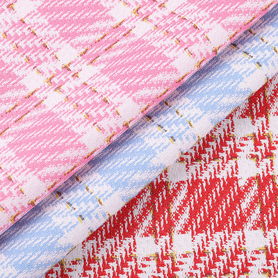 0.7mm Synthetic PVC Kulit Untuk Tas Ditcetak Emas Benang kisi