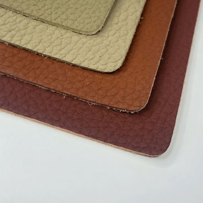 Litchi Sofa Mikrofiber Kulit Ramah Lingkungan Tapisan Kain Kulit