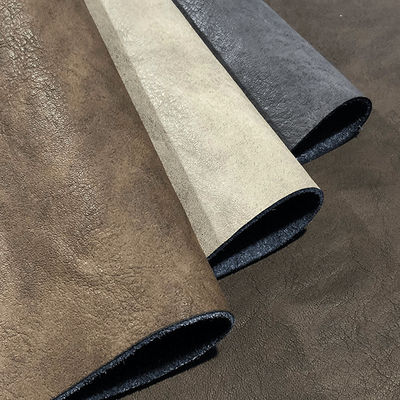 Simulasi PU Microfiber Kulit Untuk Sepatu Retro Burnt Bark Pattern