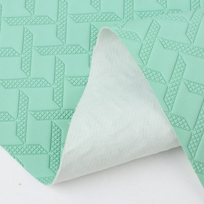 Custom Car Floor Mats Kulit Woven Pattern PVC Kulit Bahan Anti Jamur