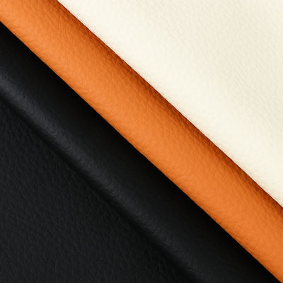 High End PVC Sofa Kulit 1.0mm Ketebalan Furnitur Litchi Kulit Palsu