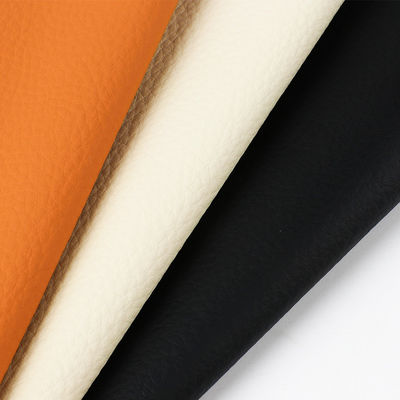 High End PVC Sofa Kulit 1.0mm Ketebalan Furnitur Litchi Kulit Palsu