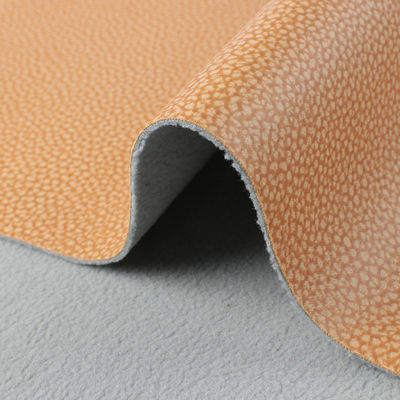 Litchi Leather Fabric 1,2mm Kain Kulit Bernafas Untuk Sofa / Bantal