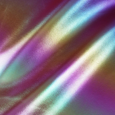 Warna-warni Gradient Lizard PVC palsu Tas Kulit buatan Bahan Kain Kulit