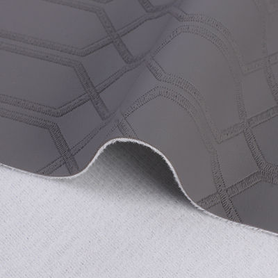 Hexagonal Square Plaid Pattern PVC Fux Kain Kulit buatan