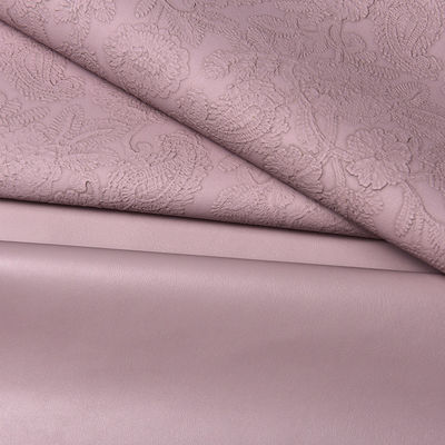 3D Retro Floral Kulit PVC Goresan Untuk Tas Kemasan Kotak Dekoratif Kain Placemat Kulit Palsu