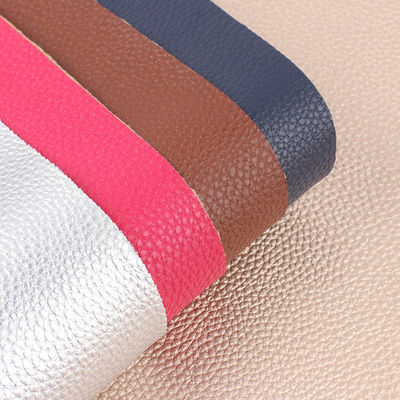 PU Rebossed Rexine Litchi Synthetic Leather Untuk Tas Wallpaper Dompet Sepatu Notebook Dengan Bahan Kulit Palsu