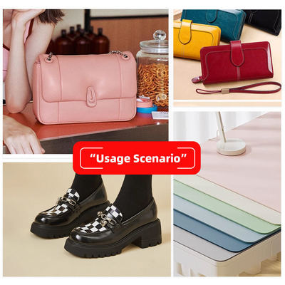 Tas Kulit Sintetis Buatan Pola Persegi Tebal 1.8mm PVC, Alas Meja, Sepatu, Dompet, Hiasan, Kain Kulit Imitasi Sabuk