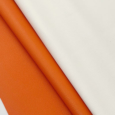 Pabrik Grosir PVC 0,6mm Litchi Tekstur Kulit Palsu Dicap Kulit sintetis buatan untuk tas kursi mobil Dekorasi kaki