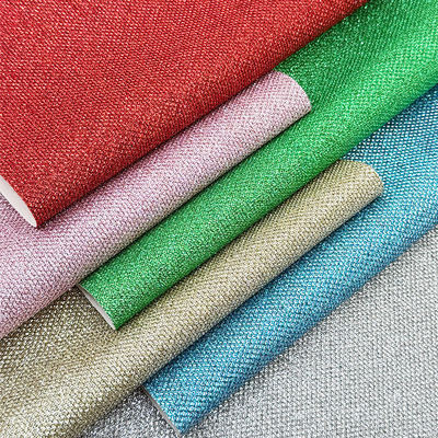 Petir Glitter PVC kulit sintetis Lining sepatu untuk Perhiasan Kerajinan Tas Baju Kemasan Sofa Bahan Kulit Palsu
