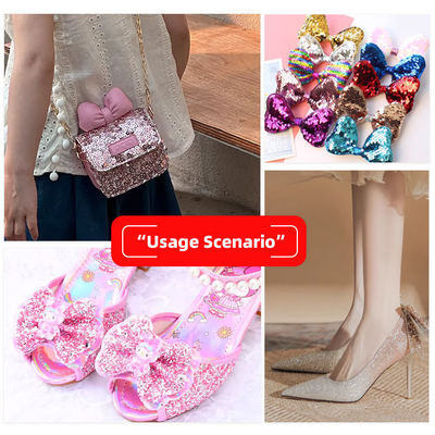 Grosir Glitter PVC Kulit sintetis untuk sepatu Perhiasan Kerajinan Tas Baju Kotak Kemasan Bahan Kulit Palsu