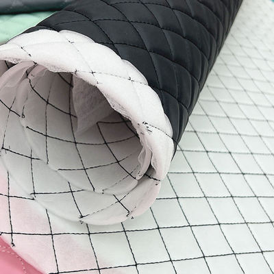 3mm tebal PVC Quilted Sponge Suede tekstur kulit palsu anti goresan tahan air untuk sofa dekoratif furnitur aksesoris