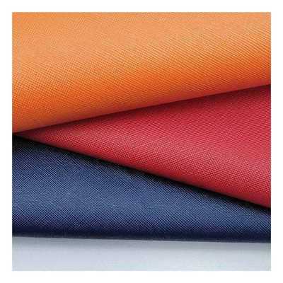 Kulit Sintetis Buatan PVC Cross Grain untuk Dompet, Kemasan, Sepatu, Buku Catatan, Kain Kulit