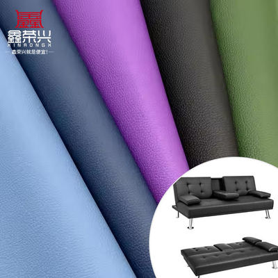 Kain Kulit Sintetis Faux Emboss Lychee D90 Lebar 150CM PVC Kulit Sintetis Buatan untuk Sofa Tas Kursi Karpet Kaki Mobil Furnitur