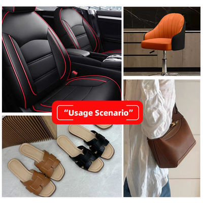 Kain Kulit Sintetis Faux Emboss Lychee D90 Lebar 150CM PVC Kulit Sintetis Buatan untuk Sofa Tas Kursi Karpet Kaki Mobil Furnitur