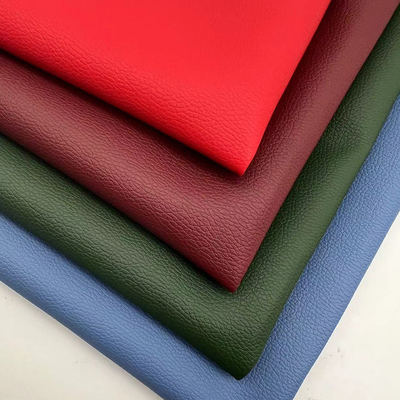 Kain Kulit Sintetis Faux Emboss Lychee D90 Lebar 150CM PVC Kulit Sintetis Buatan untuk Sofa Tas Kursi Karpet Kaki Mobil Furnitur