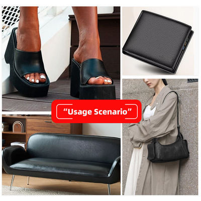 Grosir Double Brushed Backing Pvc Berbagai Pola Embossed Kulit sintetis buatan untuk tas Sofa Bahan Kulit Palsu