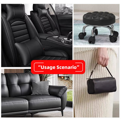 Kulit sintetis lebar 160cm untuk karpet mobil kursi mobil tahan goresan tahan air PVC palsu yang tergores untuk furnitur kursi sofa